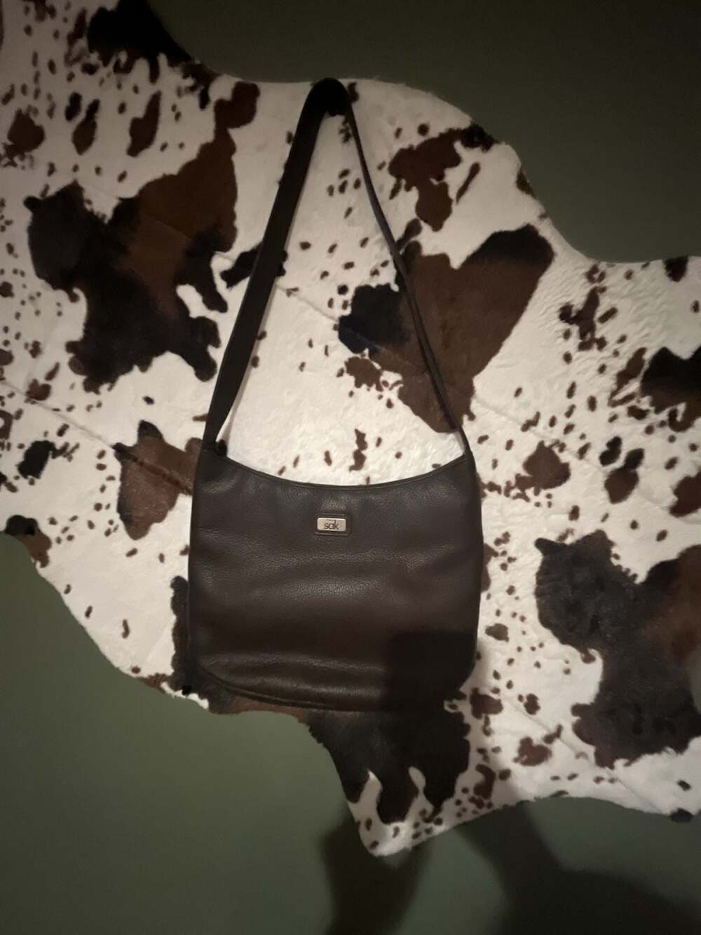 The Sak Brown Pebbled Leather Hobo Shoulder Bag